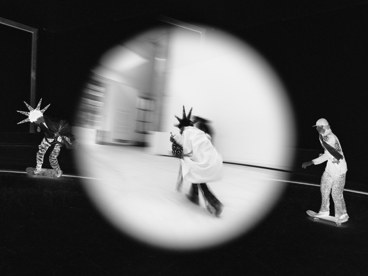 zebra at the waterhole, punker in the skaterbowl &mdash; still 02